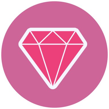 Elmas vektör simgesi modern illüstrasyon 