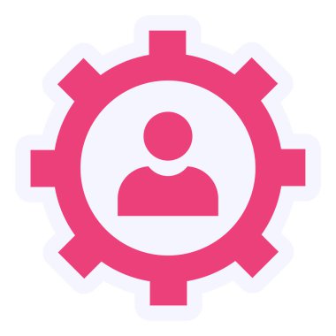 İdari işler. Web simgesi basit illüstrasyon