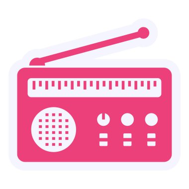 radyo simgesi vektör illüstrasyonu