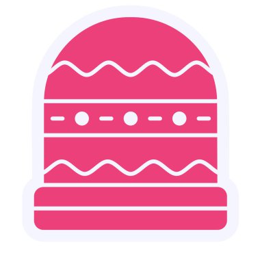 winter hat, web icon simple illustration