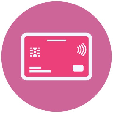 credit card, web icon illustration