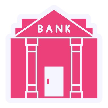 Modern yapı simgesinin vektör illüstrasyonu