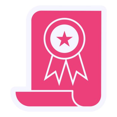 award icon vector illustration. Diploma 