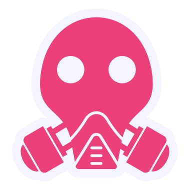 face mask icon. virus protection and danger theme. isolated design. vector illustration