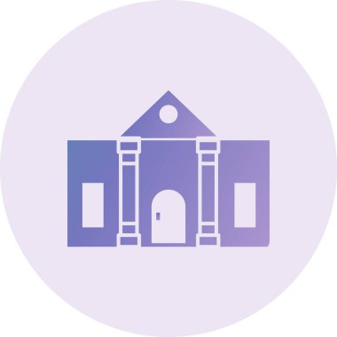 Modern yapı simgesinin vektör illüstrasyonu