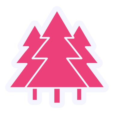 Yılbaşı ağacı. Basit tasarım