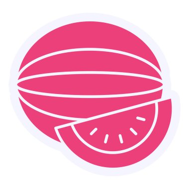 Karpuz Vektörü Sembol Tasarımı