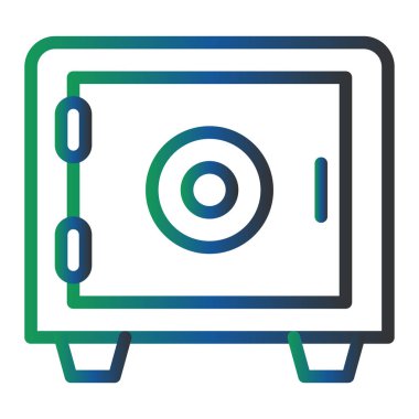 Kasa. Web simgesi basit illüstrasyon