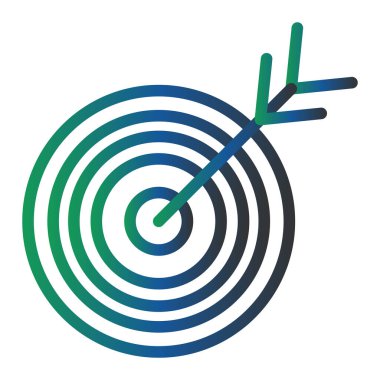 hedef simge vektör illüstrasyonu