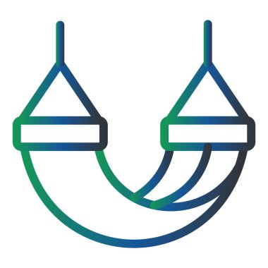 illustration, web icon Hammock hanging 