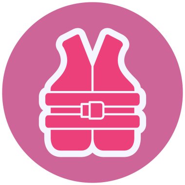 vector illustration of  Life Jacket