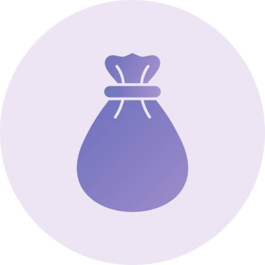 money bag icon, web icon illustration