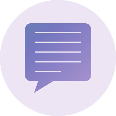 message web icon simple illustration