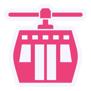 Kayak Kaldırma Vektörü Kabartma Simgesi Tasarımı