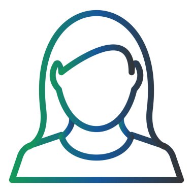 Female Avatar Vector Glyph Icon Design