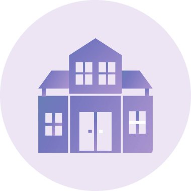 Ev. Web simgesi basit illüstrasyon