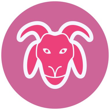Goat  web icon vector illustration