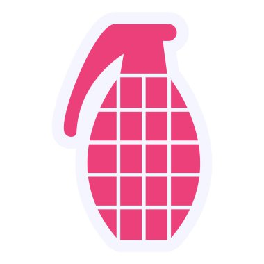 El bombası modern simgesinin vektör çizimi