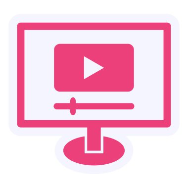 video streaming. web icon. Online Streaming