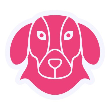 köpek web simge vektör çizim