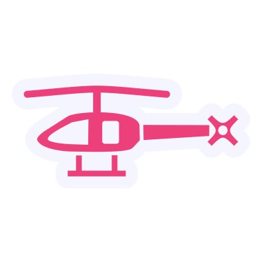 Helikopter web simge vektör çizim
