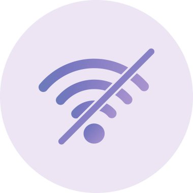 Disconnected wifi icon vector illustration