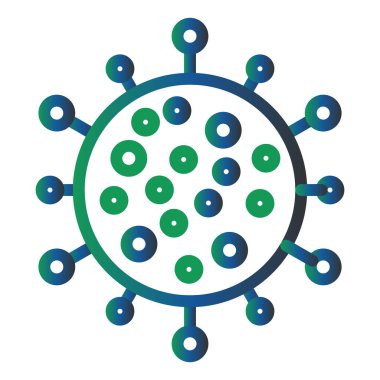 Covid-19 virus icon, simple illustration
