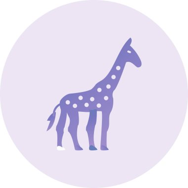 Giraffe web icon vector illustration