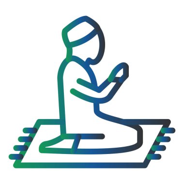 Praying  web icon vector illustration 