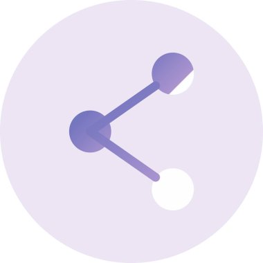 Paylaş. Web simgesi basit illüstrasyon 