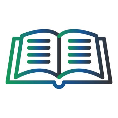 Kitap simgesinin vektör illüstrasyonu 