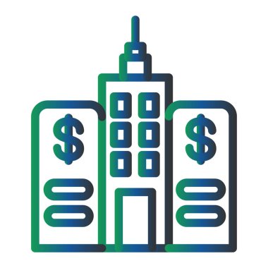 Bina. Web simgesi vektör illüstrasyonu