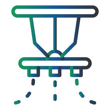 Fıskiye Vektörü Şekil Simgesi Tasarımı 