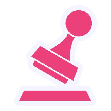 Damga modern simgenin vektör illüstrasyonu