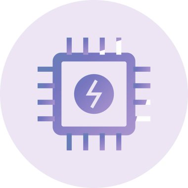 cpu. web icon simple illustration. Power 
