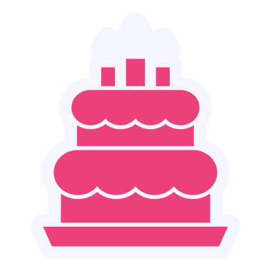 Pasta Vektörü Kabartma Simgesi Tasarımı 