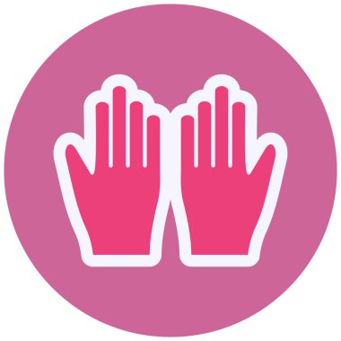 Eldiven. Web simgesi basit illüstrasyon