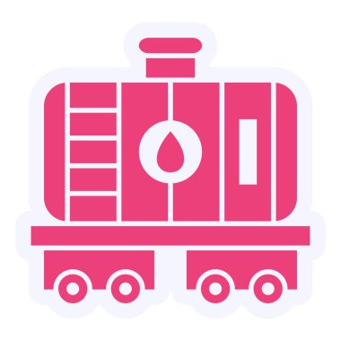 vector illustration of modern Oil Tank icon