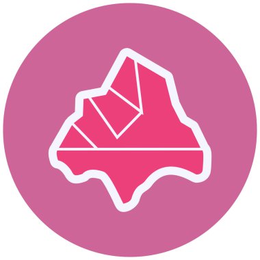vector illustration of a Iceberg icon