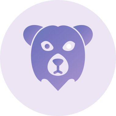 Polar Bear web icon vector illustration