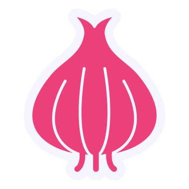 Soğan. Web simgesi basit illüstrasyon 