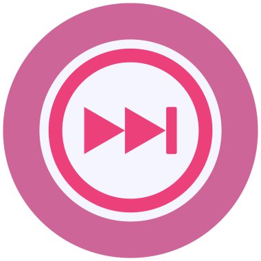 vector illustration of Forward modern icon 