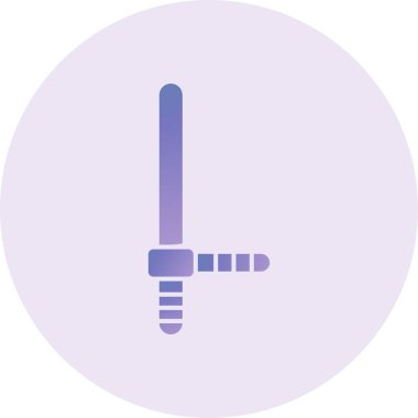 police baton icon. simple web illustration