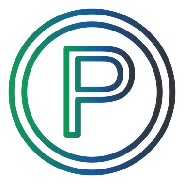 Parking Sign icon, simple web illustration 