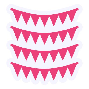 Garlands web icon vector illustration