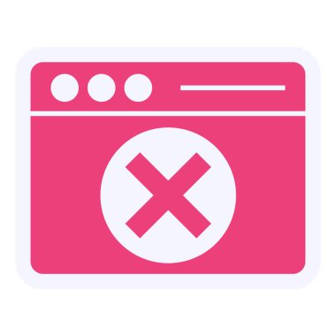 browser window. simple design. Error 