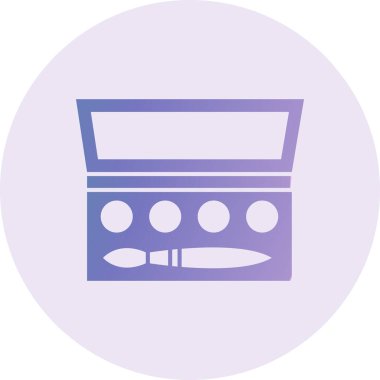  Eye Shadows Vector Glyph Icon Design 