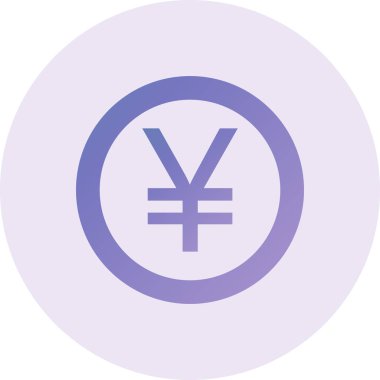 yen. Web simgesi basit illüstrasyon 