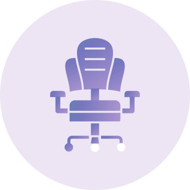 Sandalye. Web simgesi basit illüstrasyon