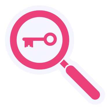 Arama simgesinin vektör illüstrasyonu